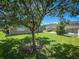 Large backyard features a well maintained lawn and view of neighboring homes at 12795 Bosworth Ave, Windermere, FL 34786