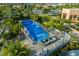 Aerial view of the unique FlowRider wave simulator, surrounded by lounge seating for a resort-style experience at 1592 Carey Palm Cir, Kissimmee, FL 34747