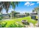 Well-maintained backyard with a dock and gazebo on the canal, perfect for outdoor relaxation at 1811 Missouri Ave, Sanford, FL 32771