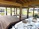 Covered boat lift with wooden floors, beams, and a new boat at 1811 Missouri Ave, Sanford, FL 32771