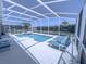 Stunning screened-in pool area with a spa and plenty of room for lounging and relaxing at 204 Birkdale St, Davenport, FL 33897