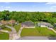 Aerial view of a charming home with a well-manicured lawn and mature trees in a quiet neighborhood at 3016 Rogan Rd, Orlando, FL 32812