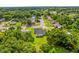 Aerial view of a home surrounded by mature trees, offering privacy and a sense of tranquility at 3016 Rogan Rd, Orlando, FL 32812