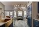 Bright kitchen with a large bay window, a breakfast nook, and stainless steel sink at 3237 Newmark Dr, Deltona, FL 32738