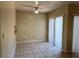 Dining Room with tile flooring, neutral paint, and large sliding door at 436 Hunter Cir, Kissimmee, FL 34758