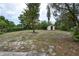 Large backyard with mature trees and a storage shed, providing ample room for outdoor activities at 535 Romano Ave, Orlando, FL 32807