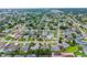 Expansive aerial view of a neighborhood with lush greenery, well-maintained lawns and neatly arranged single-Gathering homes at 830 Hawkes Ave, Orlando, FL 32809