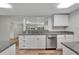 Bright kitchen with white cabinets, stainless steel appliances, and granite countertops at 1310 Coletta Dr, Orlando, FL 32807