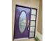 Close up of a modern front door with a large glass window and sidelight at 1524 Crawford Dr, Apopka, FL 32703