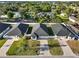 Aerial view of new construction homes, with modern design and landscaping at 3507 W Jefferson St, Orlando, FL 32805