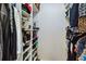 Spacious walk-in closet with custom shelving for optimal storage and organization at 386 Lakeview St, Orlando, FL 32804