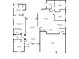 Detailed floorplan featuring 3 bedrooms and open living space at 4110 Maplegrove Dr, Orlando, FL 32818