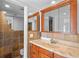 Bathroom featuring a vanity, neutral walls, and tile flooring at 604 Desoto Dr, Casselberry, FL 32707