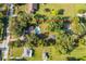 Aerial view of the property showcasing the pool, backyard, and lot boundaries at 1206 Culver Rd, Orlando, FL 32825