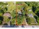 Aerial view of the property showcasing the pool, landscaping, and lot boundaries at 1206 Culver Rd, Orlando, FL 32825