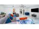 Comfortable living room with marble floors, modern furniture, and an open layout at 1206 Culver Rd, Orlando, FL 32825
