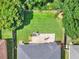 Aerial view of backyard featuring a manicured lawn and a patio at 1712 Riveredge Rd, Oviedo, FL 32766