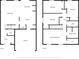Detailed floor plan showcasing the layout of the home, including bedrooms, living spaces, and bathrooms at 2254 Canyon Breeze Ave, Kissimmee, FL 34746