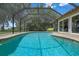 Inviting in-ground pool with a screened enclosure, perfect for outdoor relaxation at 2921 Lake Tohopekaliga Blvd, Kissimmee, FL 34746