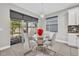 Bright breakfast nook with backyard views and stylish lighting at 3454 Somerset Park Dr # 36, Orlando, FL 32824