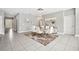 Dining room with modern chandelier and space for entertaining at 3454 Somerset Park Dr # 36, Orlando, FL 32824