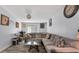 Comfortable living room with a large sectional sofa and a neutral color palette at 4051 Crofford Ave, Haines City, FL 33844