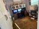 Home office with built-in storage and a comfortable workspace at 740 Naples Dr, Orlando, FL 32804