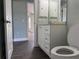 This bathroom includes storage and drawers, along with modern fixtures at 8414 Sw 136Th Pl, Ocala, FL 34473