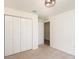 Spacious bedroom featuring soft carpet, double closet and a doorway at 85 Levee Ln, Ormond Beach, FL 32174
