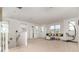 Bright bonus room featuring carpet floors, a comfortable seating area, ample natural light, and hanging chair at 13556 Abberwick Dr, Orlando, FL 32832