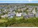 Aerial view of the property, highlighting its location within a residential community, with lush green surroundings at 14124 Eliot Ave, Orlando, FL 32827