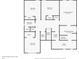 Detailed floor plan of the second floor, showing bedroom, bathroom, and closet dimensions and layout at 14193 Gold Bridge Dr, Orlando, FL 32824