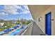 Hallway balcony offers a great view of the city and on-site parking at 145 N Halifax Ave # 705, Daytona Beach, FL 32118