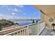 Relaxing balcony overlooking a bridge and ocean, perfect for enjoying peaceful moments with stunning views at 145 N Halifax Ave # 705, Daytona Beach, FL 32118