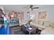 Spacious living room offers dining view, comfortable seating and a stylish interior for entertaining at 145 N Halifax Ave # 705, Daytona Beach, FL 32118