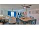 Open floor plan with dining and living spaces offers a seamless flow for modern living at 145 N Halifax Ave # 705, Daytona Beach, FL 32118