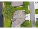 Aerial view of a meticulously maintained roof and landscaped yard, highlighting the home's prime location at 1461 Travertine Ter, Sanford, FL 32771
