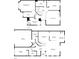 Detailed floor plan showcasing the layout of both floors, including room dimensions at 1461 Travertine Ter, Sanford, FL 32771