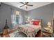 Cozy bedroom with a Parisian theme featuring a comfortable bed, stylish decor, and plenty of natural light at 219 Isle Of Sky Cir, Orlando, FL 32828