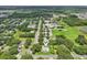 Expansive aerial view of the property, showcasing its lush green surroundings and neighborhood amenities at 302 E Oakland Ave, Oakland, FL 34760