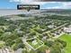 Aerial view of the property highlighting its proximity to downtown, less than 12 minutes away at 302 E Oakland Ave, Oakland, FL 34760