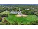 Aerial view of community park with baseball fields, tennis courts and ample green space at 410 Winter Bliss Ln, Mount Dora, FL 32757