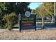 Cauley Lott Memorial Park sign with lush greenery creating a welcoming entrance at 410 Winter Bliss Ln, Mount Dora, FL 32757