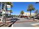 A street view in Mount Dora, Florida featuring palm trees and retail businesses at 410 Winter Bliss Ln, Mount Dora, FL 32757