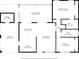 Detailed floor plan showcasing the layout of this home with its kitchen, living room, bedrooms, and bathrooms at 4825 Loretta Ln, Orlando, FL 32821