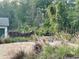 Backyard with a fire pit and seating area with mature landscaping at 610 Cypress Ave, Orange City, FL 32763