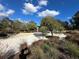 Spacious backyard with mature landscaping and gathering area at 610 Cypress Ave, Orange City, FL 32763