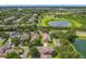 Stunning aerial view showcasing homes near a pond, complemented by beautiful landscaping and expansive green spaces at 6971 Tettenhall Ln, Windermere, FL 34786