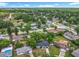 Scenic aerial view of a lush residential area featuring well-maintained homes and tree-lined streets under clear skies at 117 Burns Ave, Longwood, FL 32750