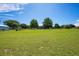 Expansive grassy land with mature trees under a blue sky, offering potential for building or recreation at 17927 E Apshawa Rd, Minneola, FL 34715